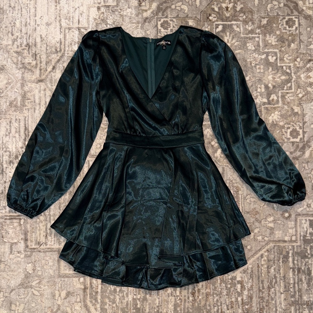 Elegant Green Mini Dress